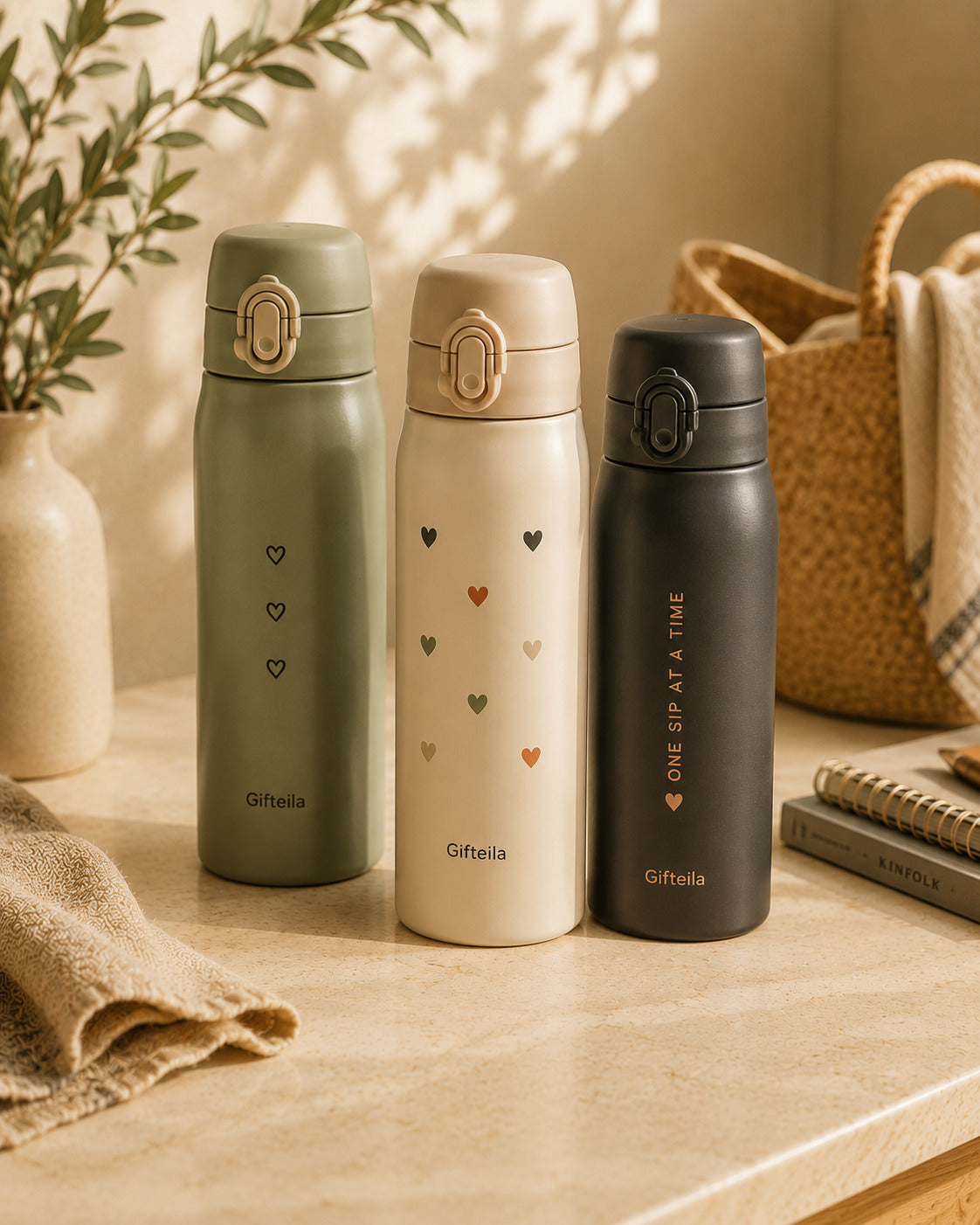 Premium Stainless Steel Bottles - Gifteila