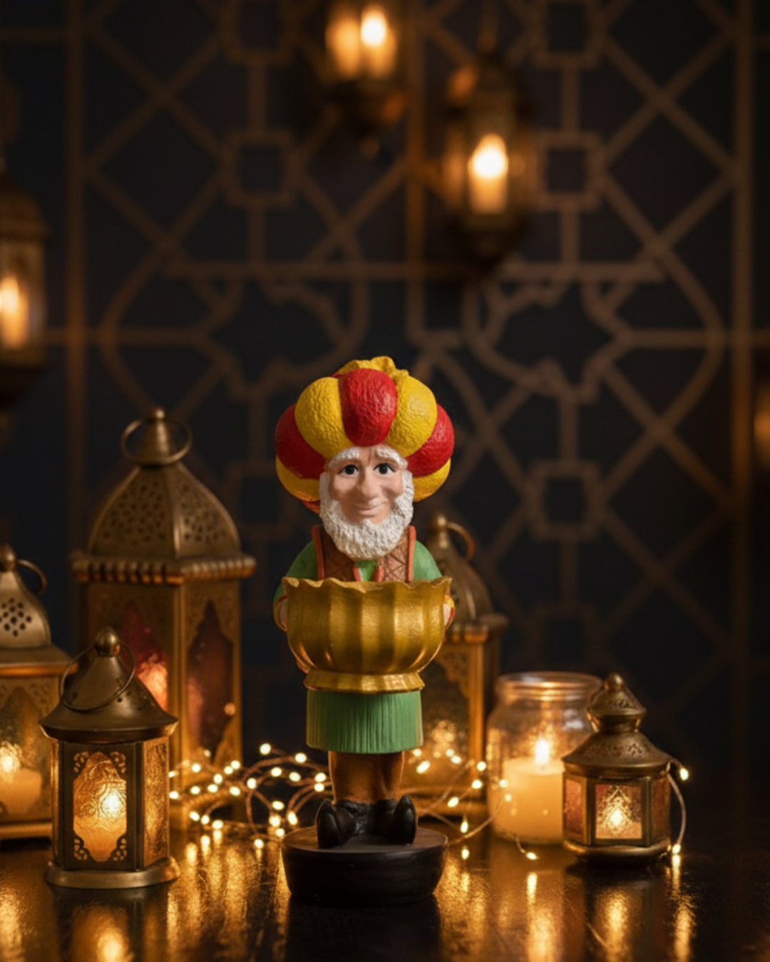 A Handmade Huge  Cozy Ramadan Corner with a 34 cm Festive Character