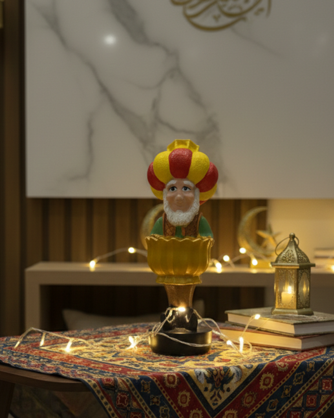 A Handmade Huge  Cozy Ramadan Corner with a 34 cm Festive Character