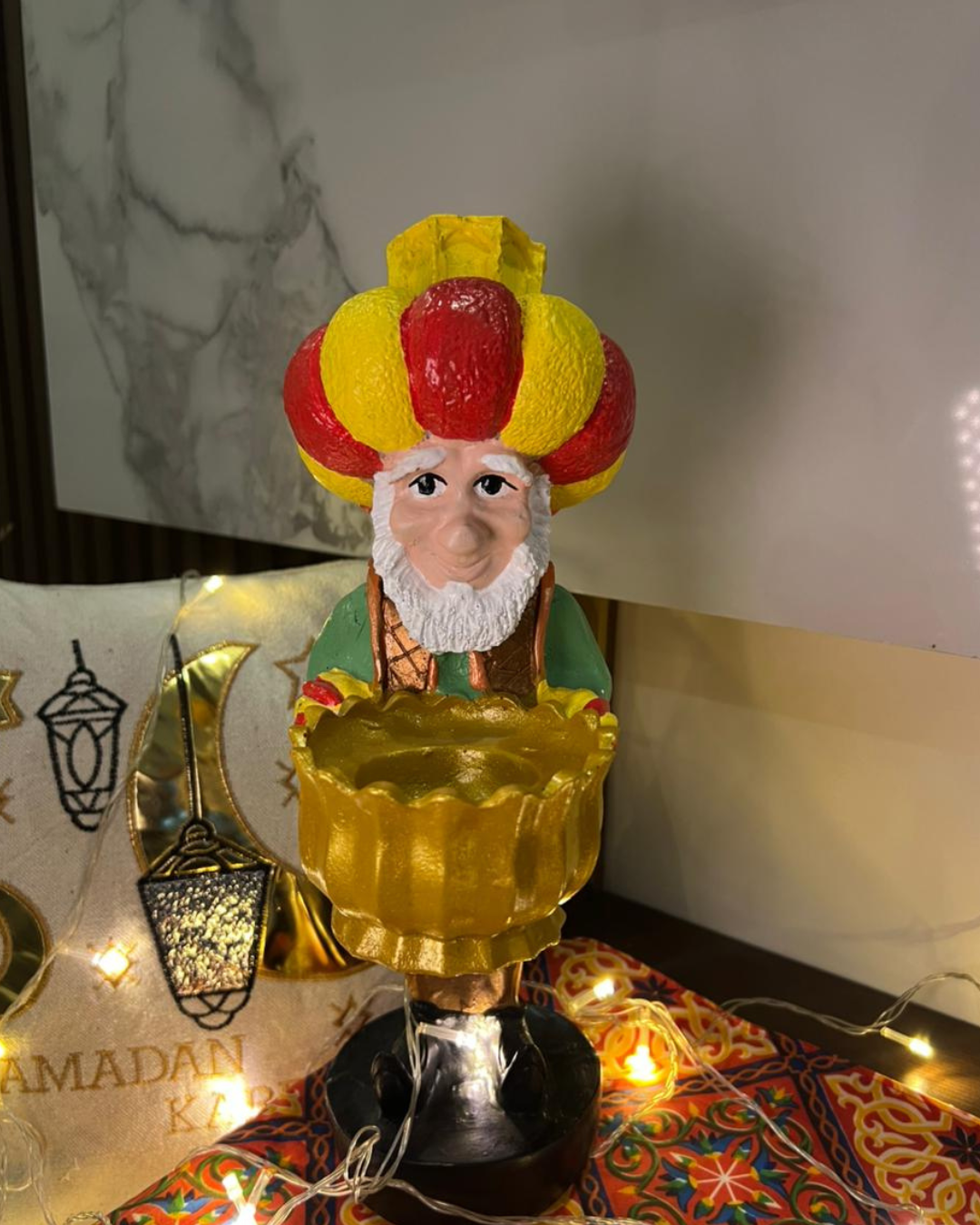 A Handmade Huge  Cozy Ramadan Corner with a 34 cm Festive Character