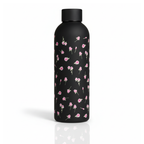 Black Bows Stainless Steel Bottle - Elegant Insulated Water Bottle