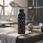 Black Bows Stainless Steel Bottle - Elegant Insulated Water Bottle