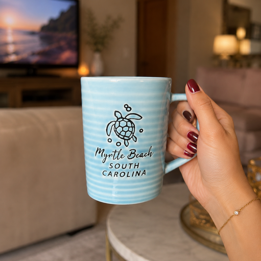 Blue Turtle Beach Mug 370ml
