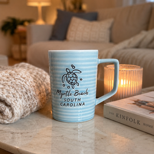 Blue Turtle Beach Mug 370ml