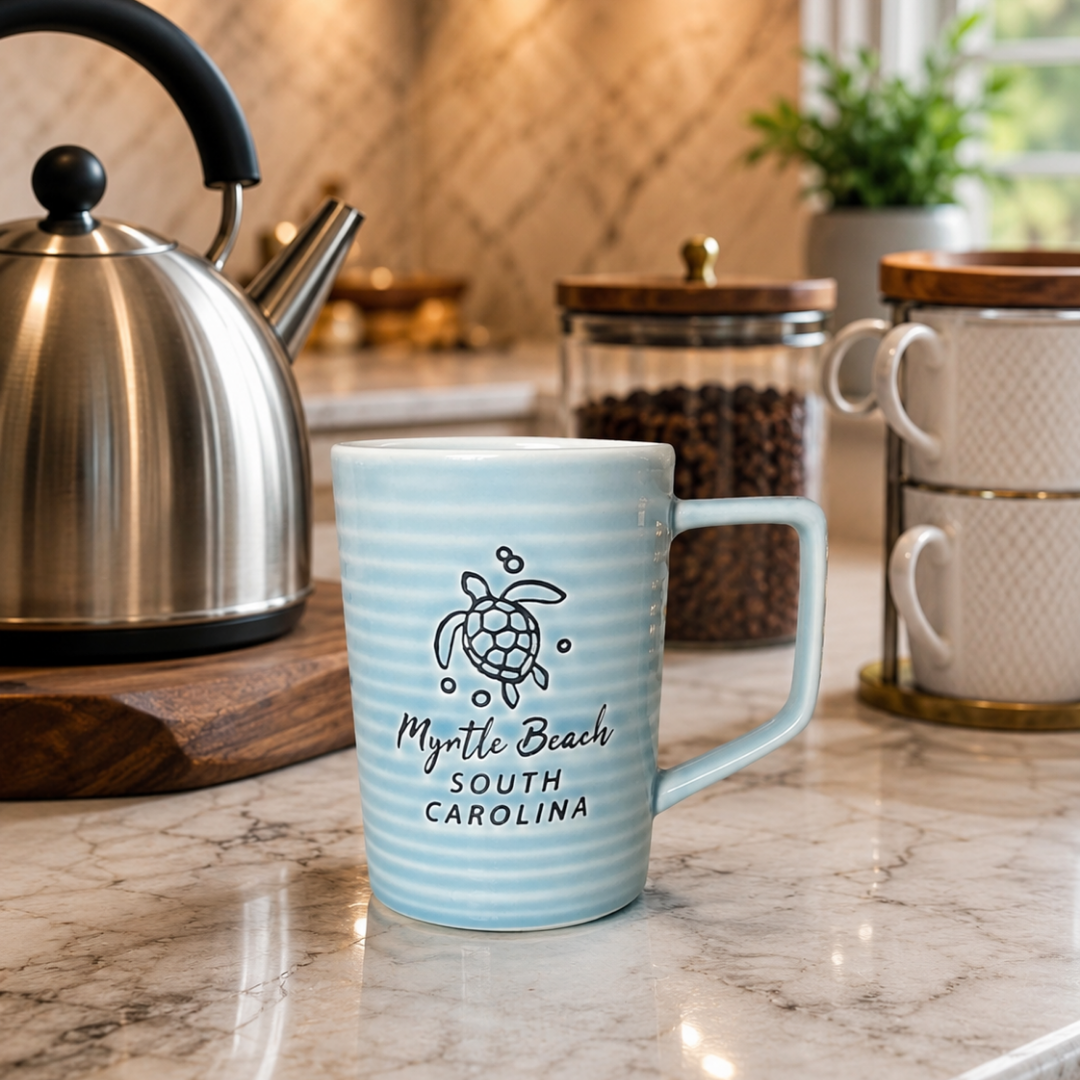 Blue Turtle Beach Mug 370ml