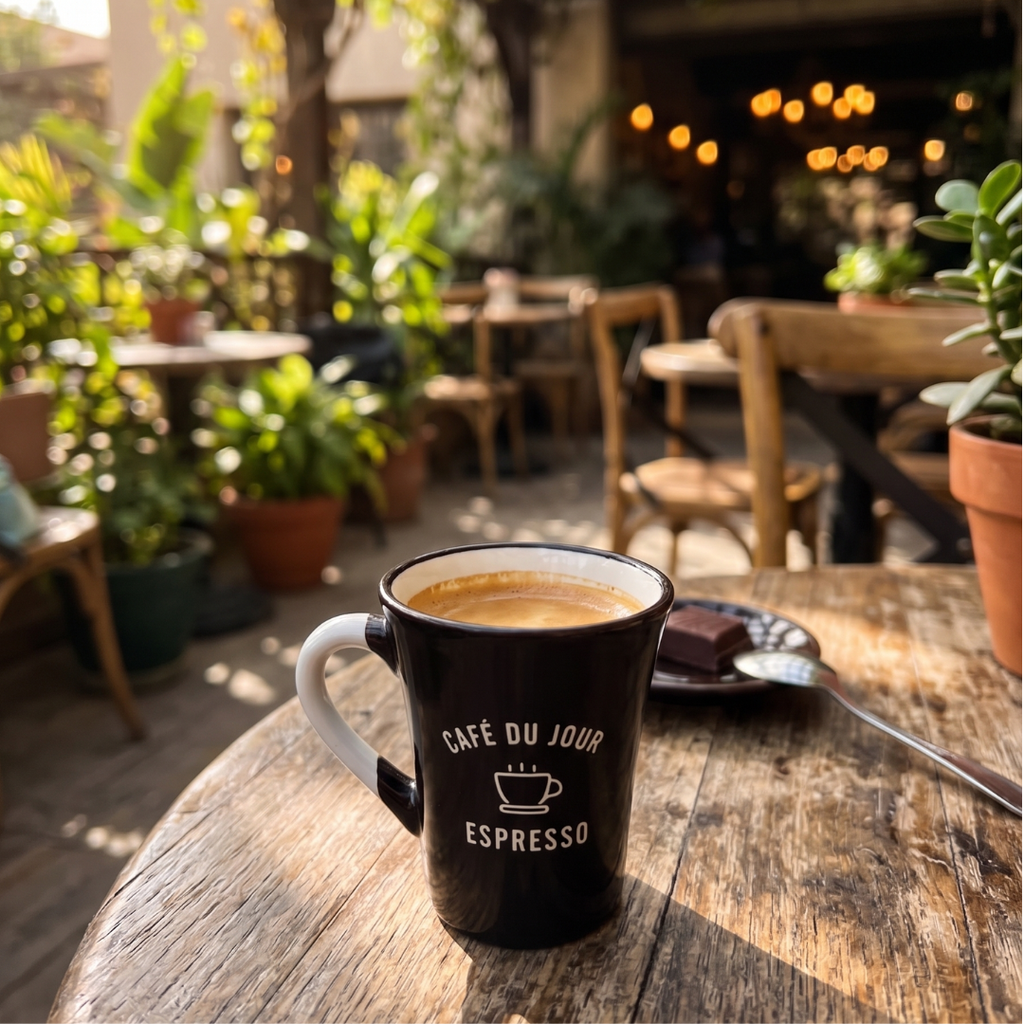 Café Du Jour Matte Black 90-120ml Cup