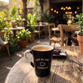 Café Du Jour Matte Black 90-120ml Cup