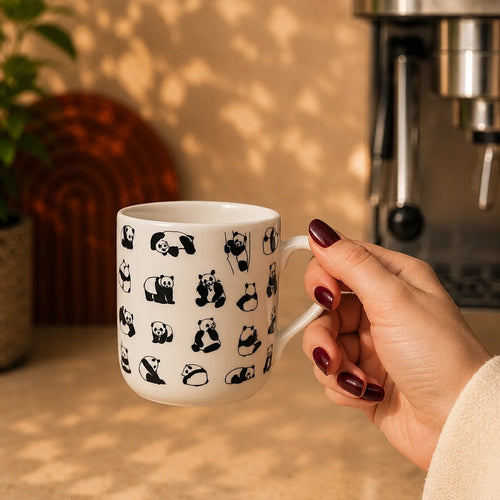 Cute Panda Ceramic Mug – 350ml