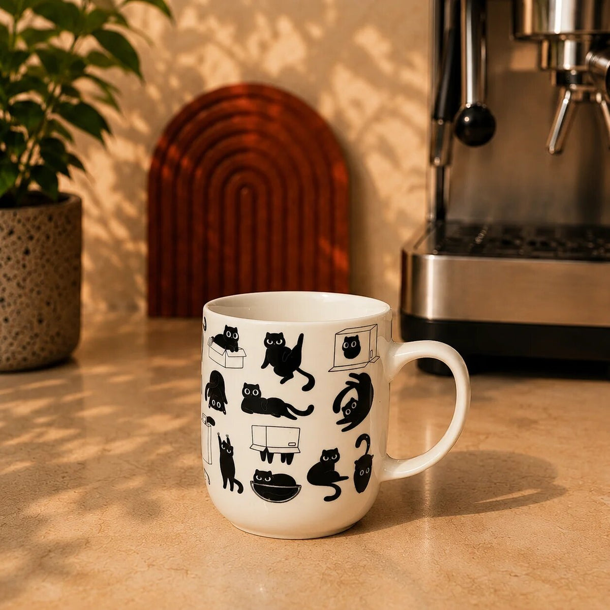 Cute Black Cats Mug – 350ml