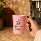 Pink Turtle Beach Mug
