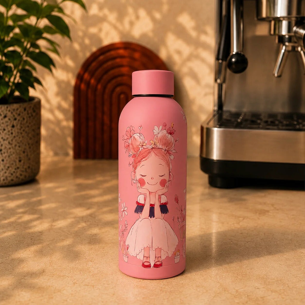 Pink Stainless Steel Water Bottle 500ml