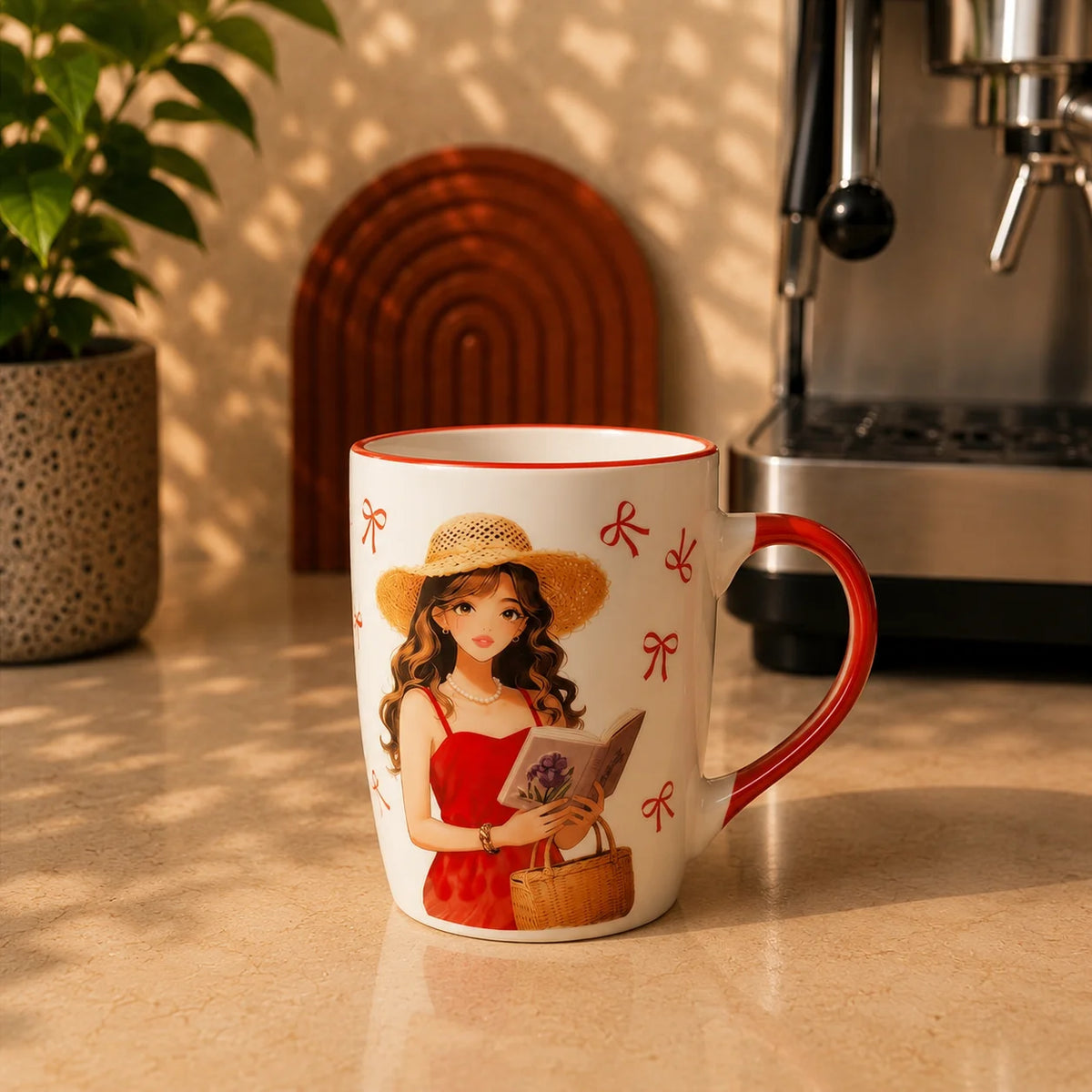 Cute Aesthetic Girl Coffee Mug