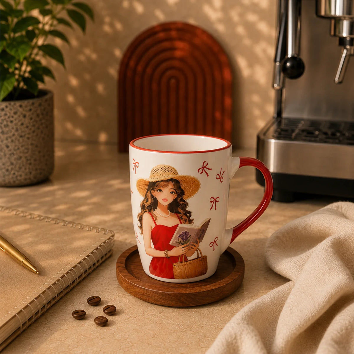 Cute Aesthetic Girl Coffee Mug