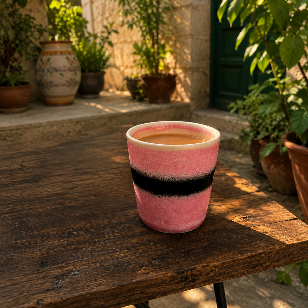 Pink Stripe Espresso Cup 160ml