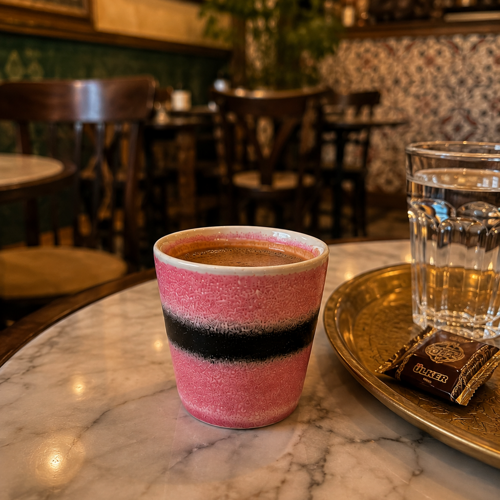 Pink Stripe Espresso Cup 160ml