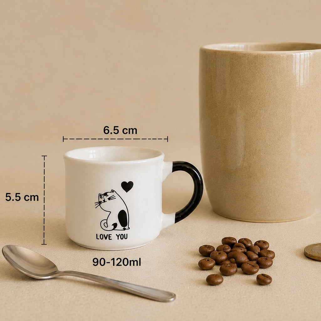 Love You Cat Mini Mug 90ml