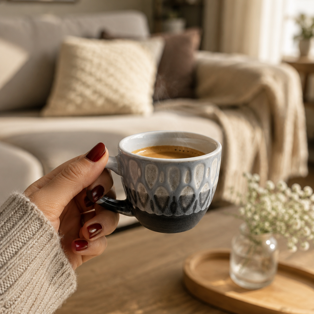 Nordic Stone Espresso Mug – 90–120ml