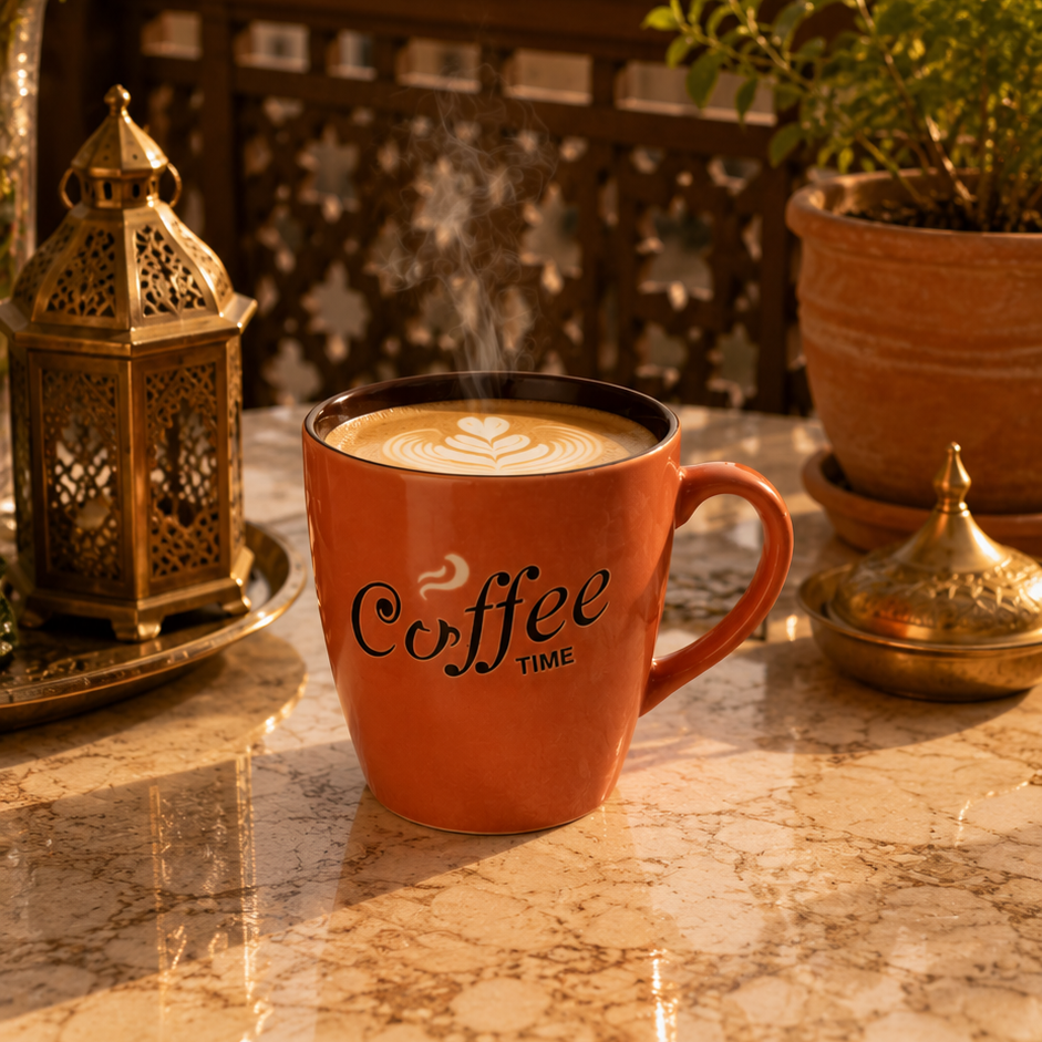 Coffee Time Ceramic Coffee Mug 200ml