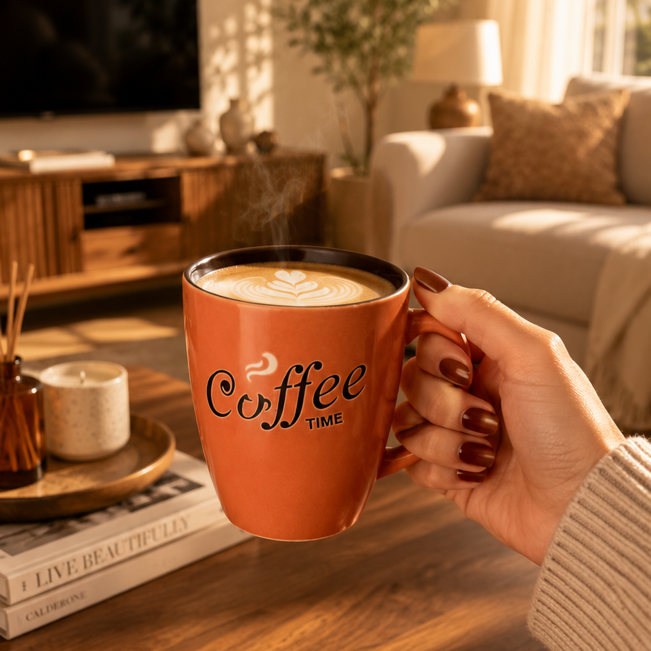 Coffee Time Ceramic Coffee Mug 200ml