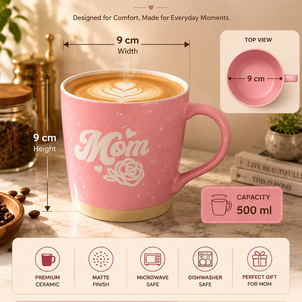 Mom Ceramic Coffee Mug 500ml