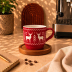 Red Reindeer Mug – 310ml - ceramic mug, view 2 of 6