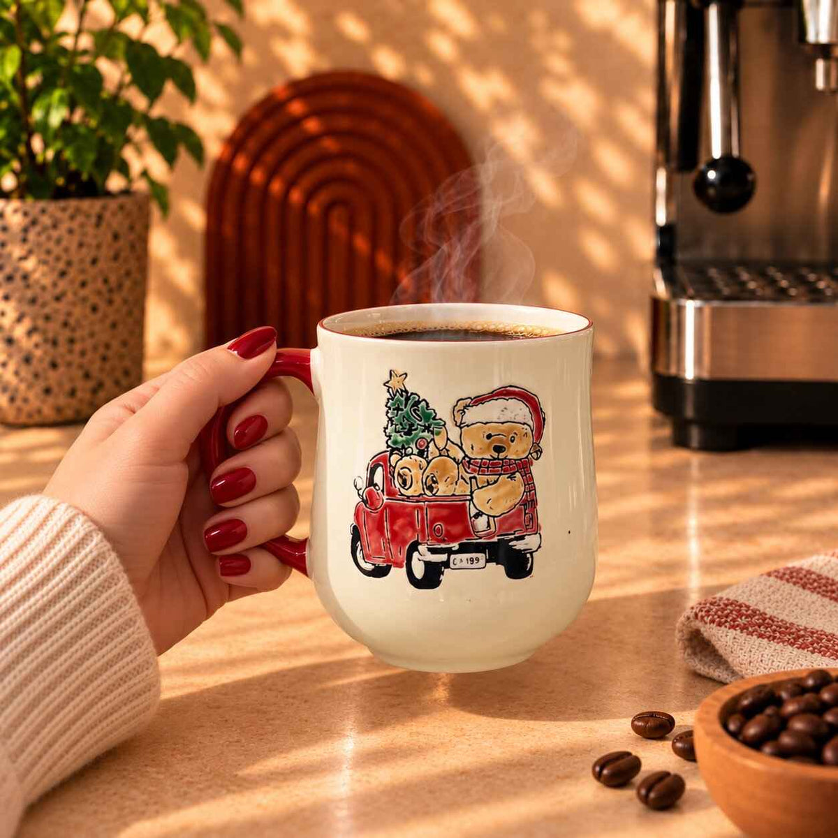 Christmas Teddy Bear Mug – 500ml