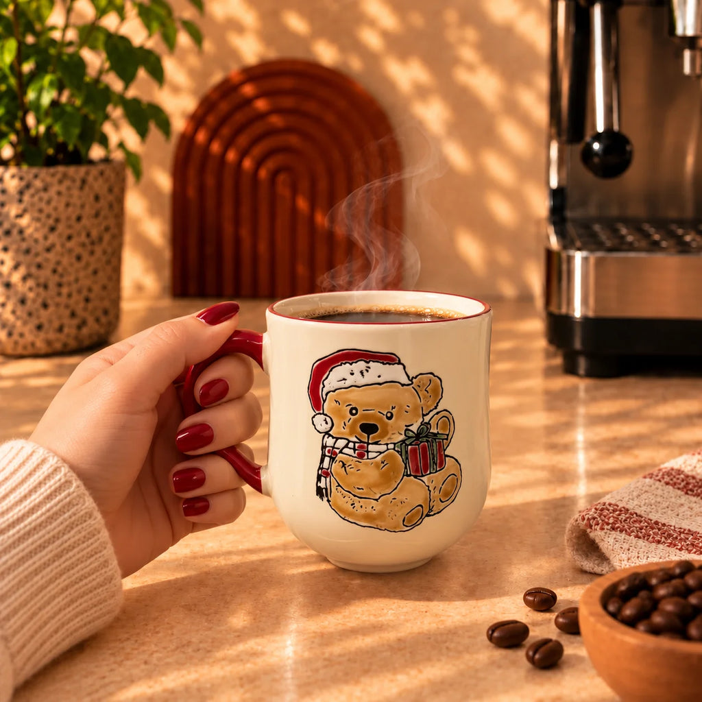 Christmas Teddy Bear Gift Mug – 500ml - ceramic mug, view 2 of 4