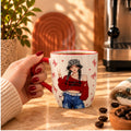 Cute Fashion Girl Ceramic Coffee Mug - ceramic mug gift by Gifteila