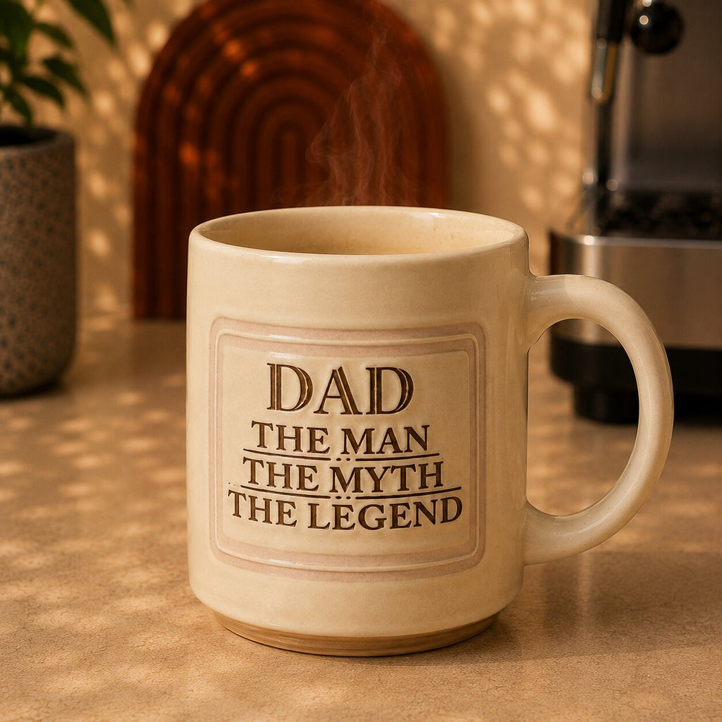 Dad Coffee Mug 400ml – The Man The Myth The Legend