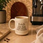 Dad Coffee Mug 400ml – The Man The Myth The Legend