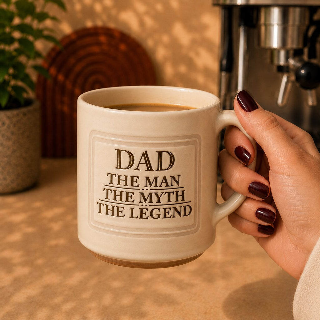 Dad Coffee Mug 400ml – The Man The Myth The Legend