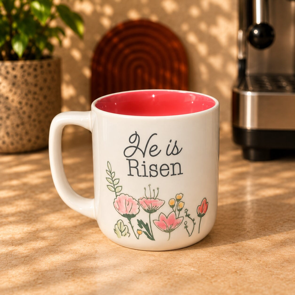 He Is Risen Floral Mug – 350ml