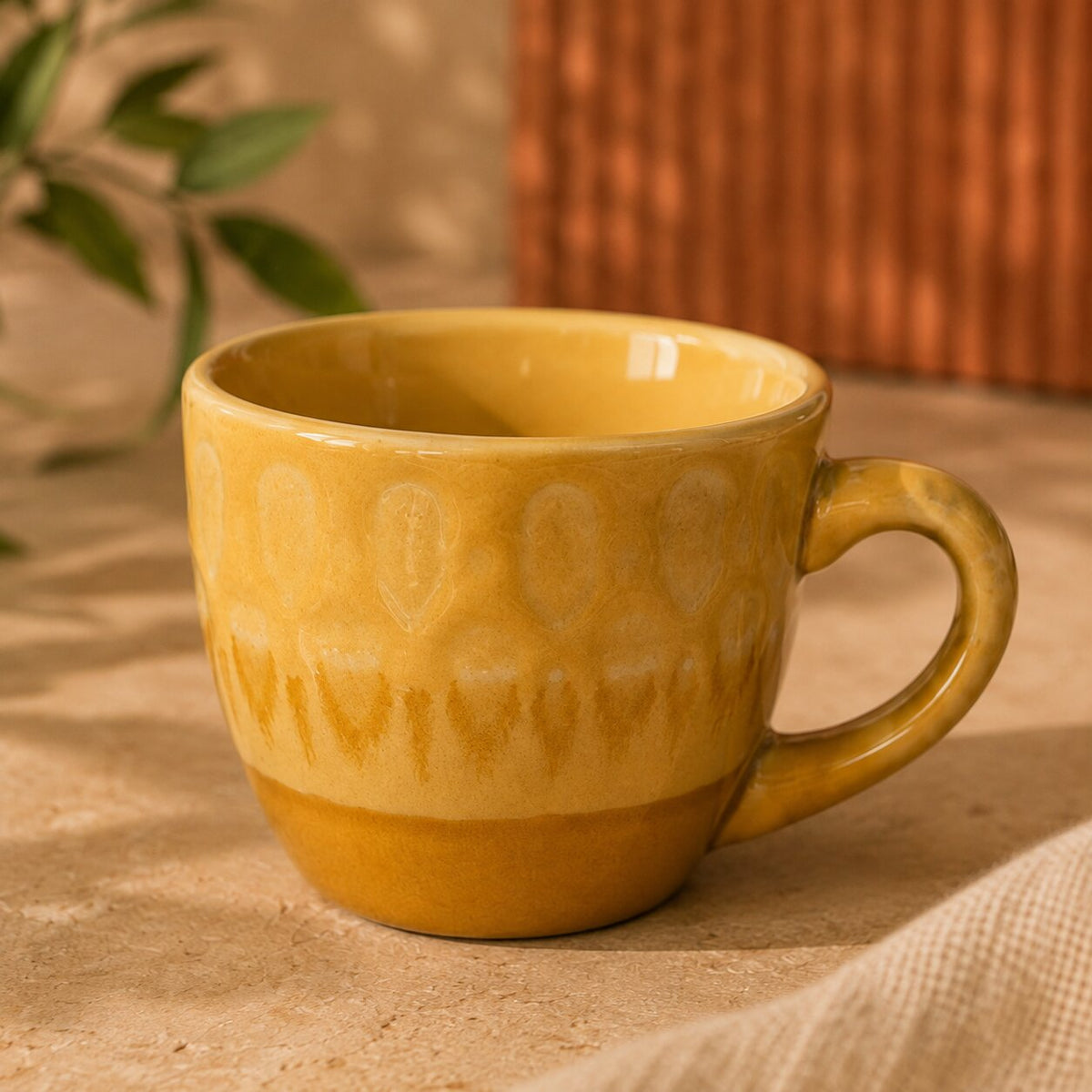 Golden Ember Espresso Cup – 90–120ml