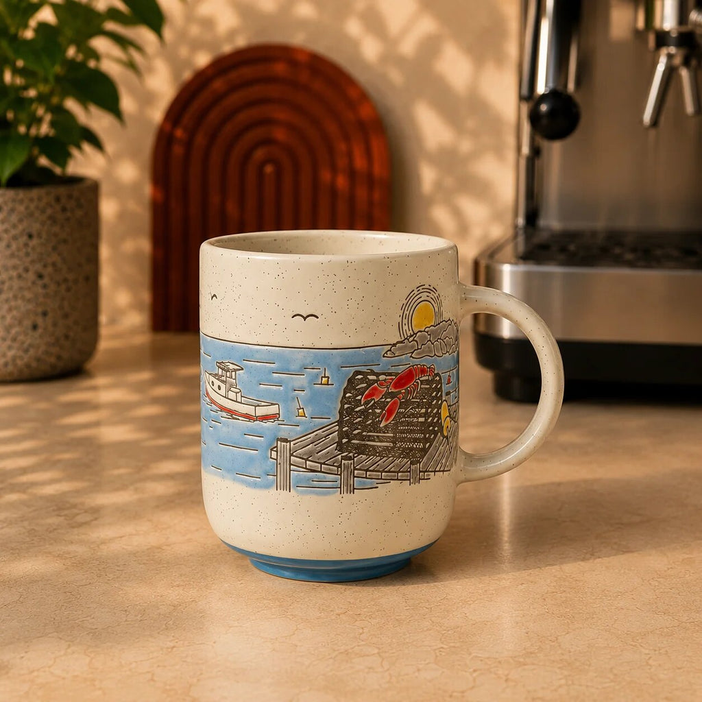 Seaside Harbor Ceramic Mug 500ml