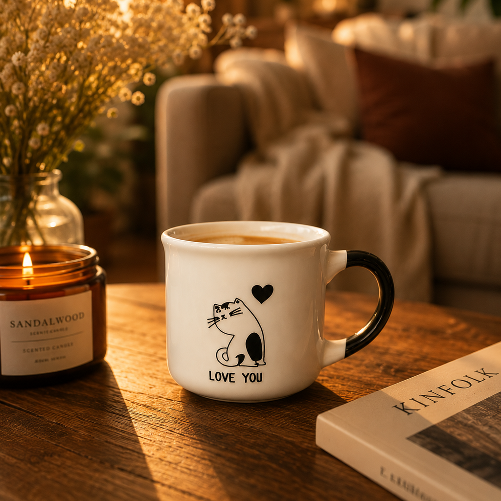 Love You Cat Mini Mug 90-120ml