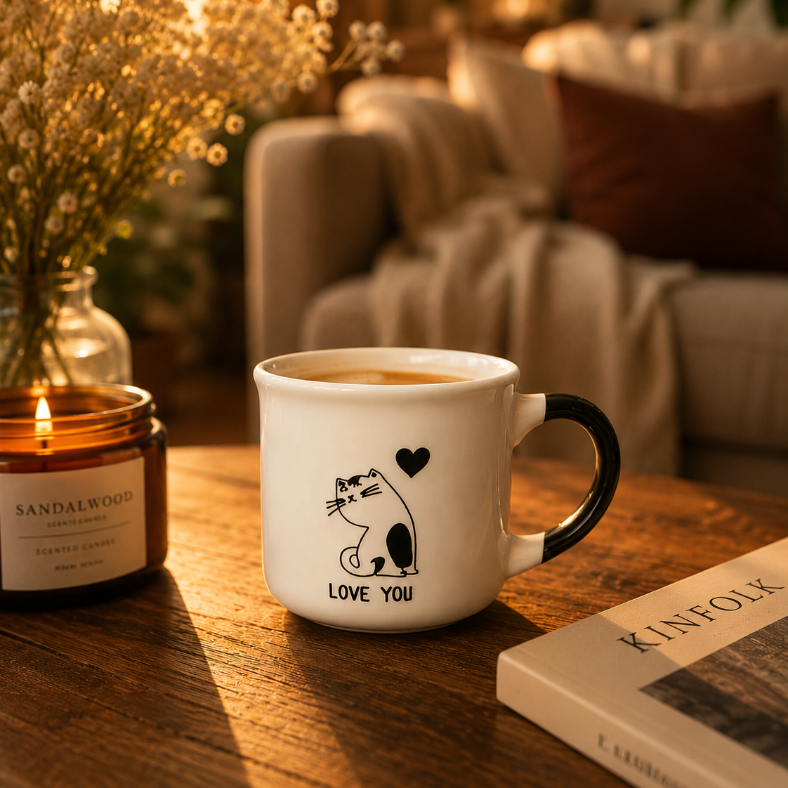 Love You Cat Mini Mug 90-120ml
