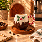Christmas Pudding Mug with Candy Cane Handle 350ml - photo 4