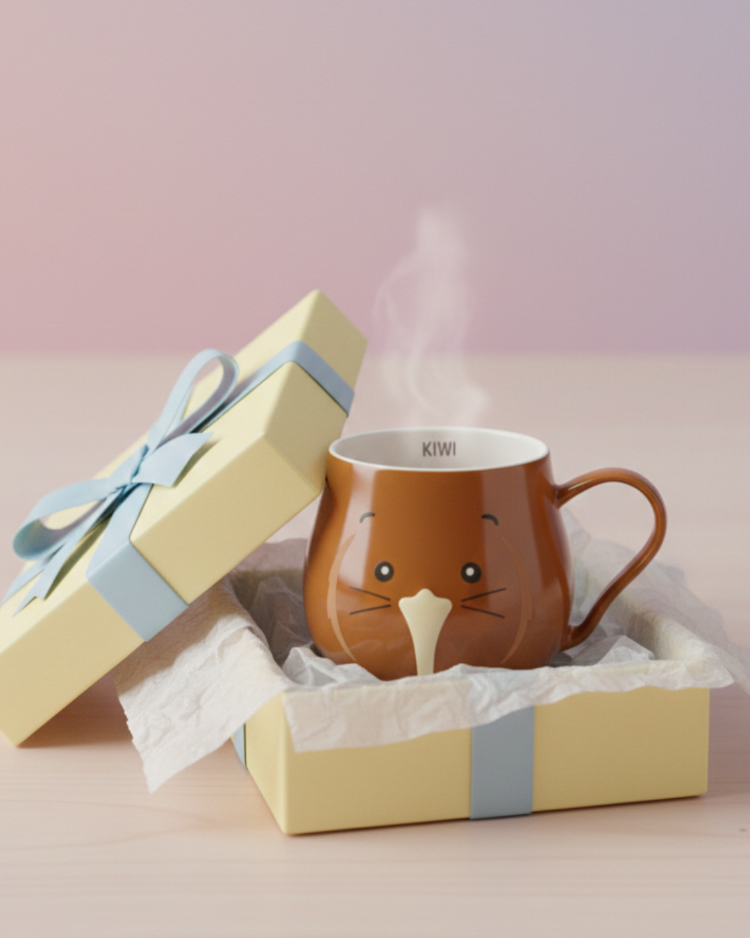 Cute Kiwi Mug – 350ml Ceramic Coffee Cup