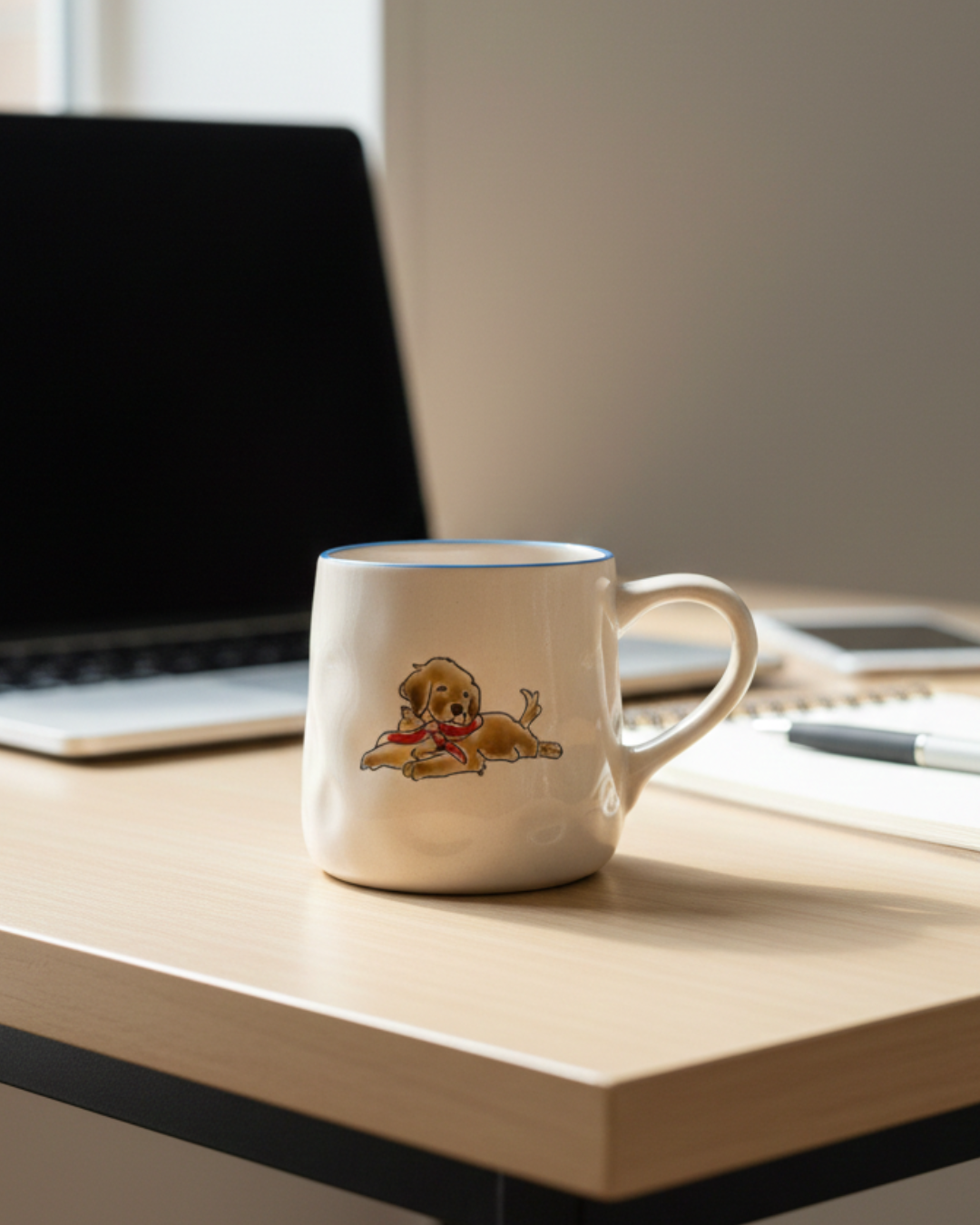 Cute Puppy Ceramic Mug – 350ml