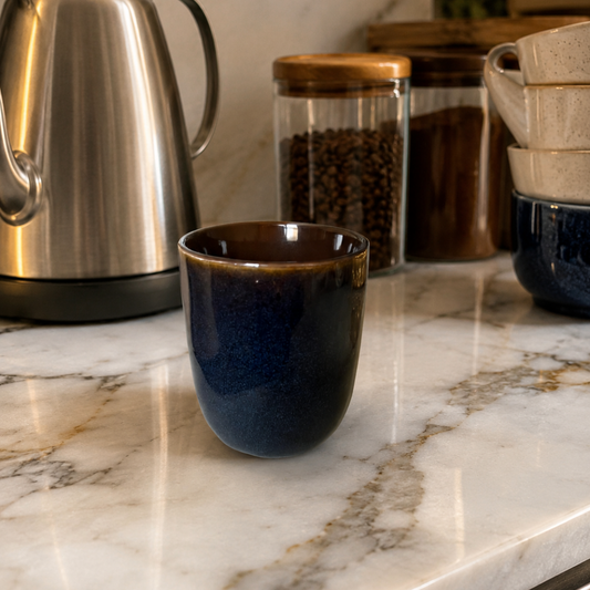 Deep Blue 200ml Coffee Cup
