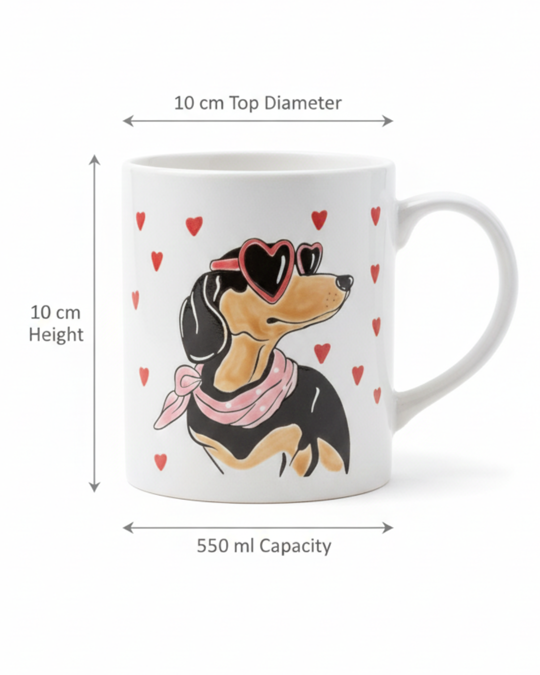Dog Lover Gift Ceramic Mug – 550 ml