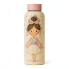 Cute Girl Bottle - Adorable Water Bottle for Kids & Teens