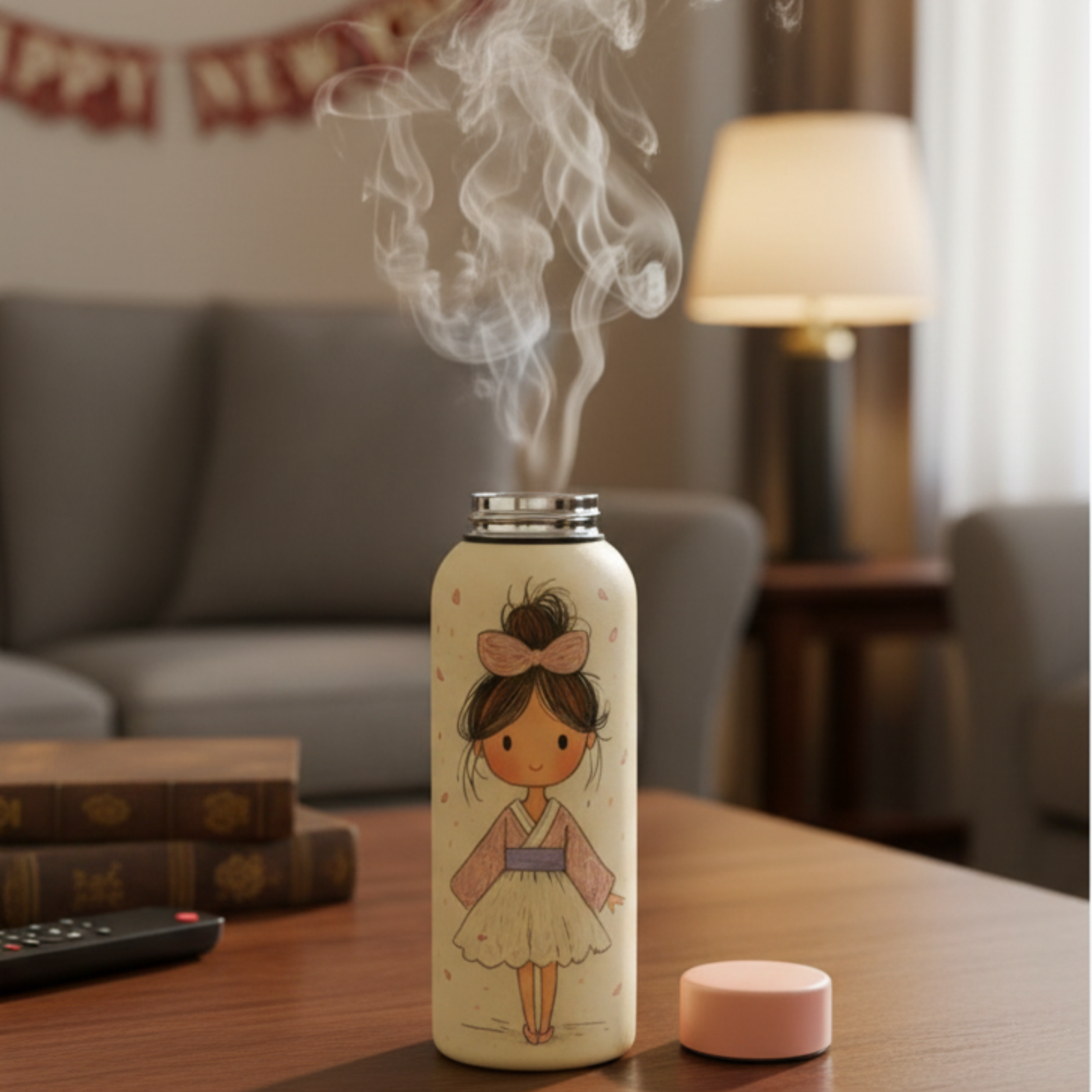 Cute Girl Bottle - Adorable Water Bottle for Kids & Teens