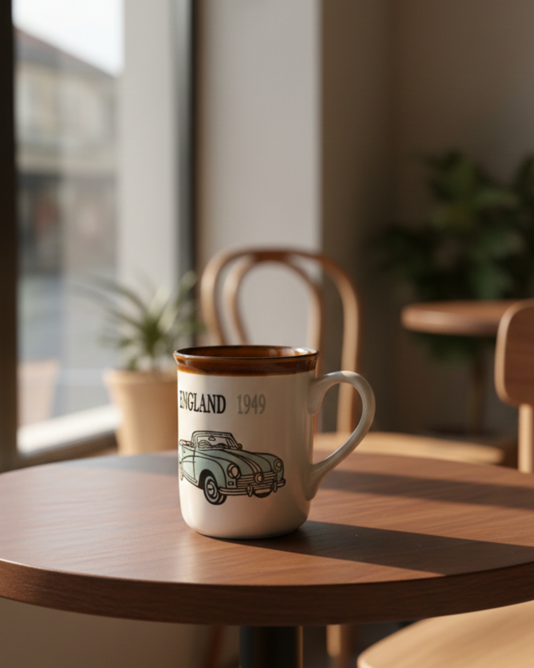 England 1949 Vintage Car Ceramic Mug – 310ml Coffee Cup