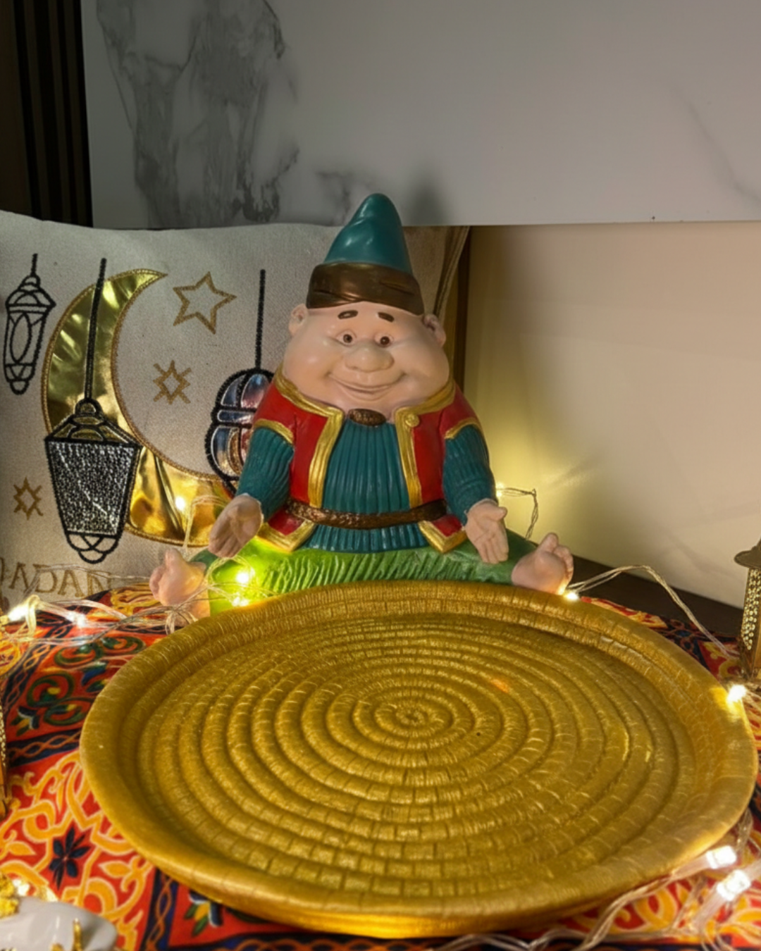 Handmade Huge Fananes – A Statement Ramadan Character with Golden Plate