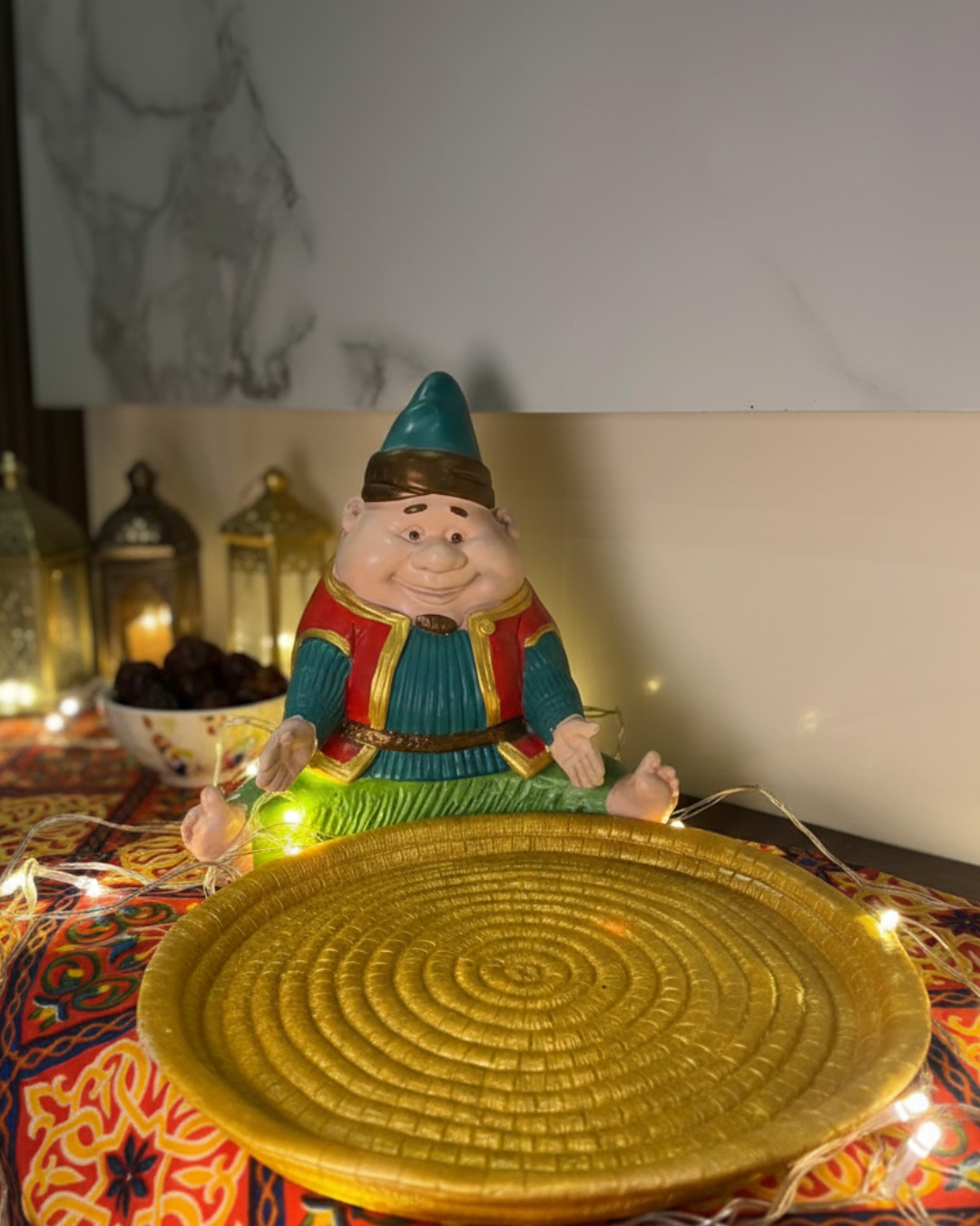 Handmade Huge Fananes – A Statement Ramadan Character with Golden Plate