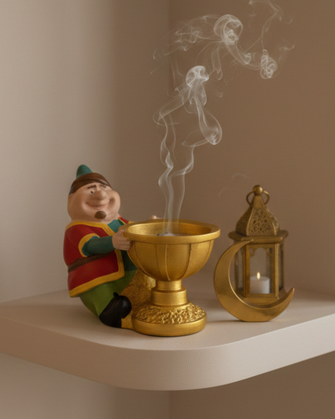 Handmade Fananes with Bakhoor Bowl – Ramadan Accent Piece