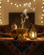 Handmade Fananes with Bakhoor Bowl – Ramadan Accent Piece