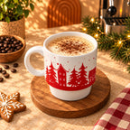 Christmas Village Mug, Red & White, 350ml – view 3