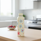 Floral Bottle - Elegant Flower Design Water Bottle